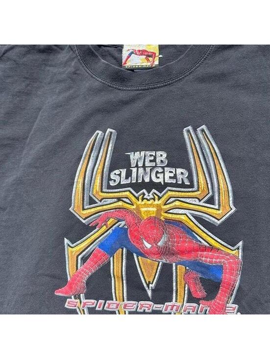 Marvel Other - 2004 Spider-Man 2 Black "Web Slinger" Tee XL Rare VTG Vintage